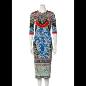 Alice + Olivia Floral Print Bodycon Dress